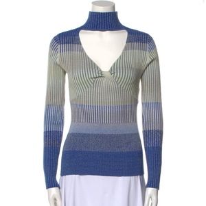 Jonathan Simkhai Striped Turtleneck Sweater